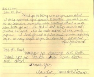 A Page from our Guestbook